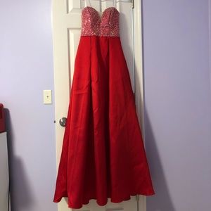 Red Ball Gown Prom Dress